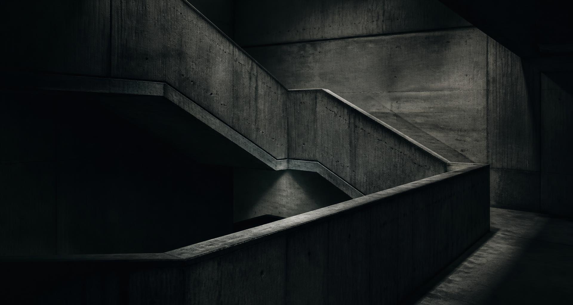Géométrie architecturale sombre